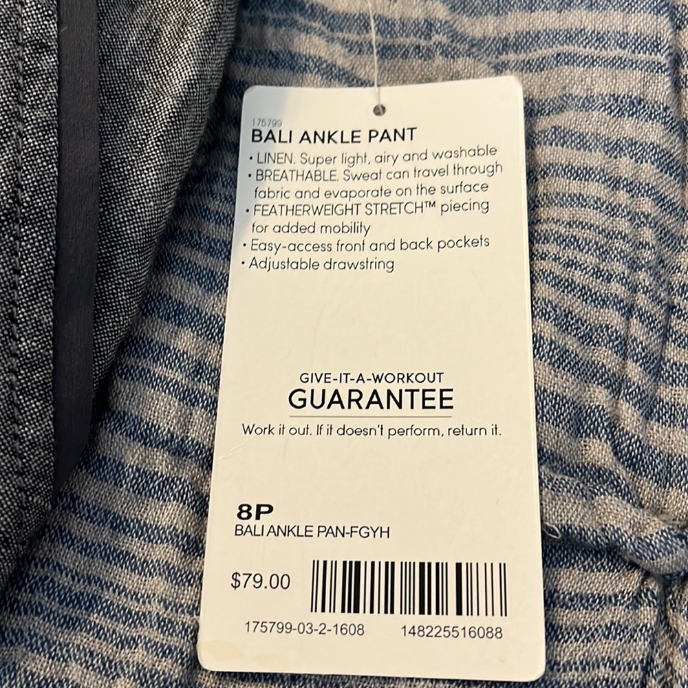Athleta NWT Bali ankle pants - Picture 7 of 11